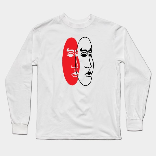 TWO FACES - Not a Simple Graph by VSG Long Sleeve T-Shirt by Very Simple Graph